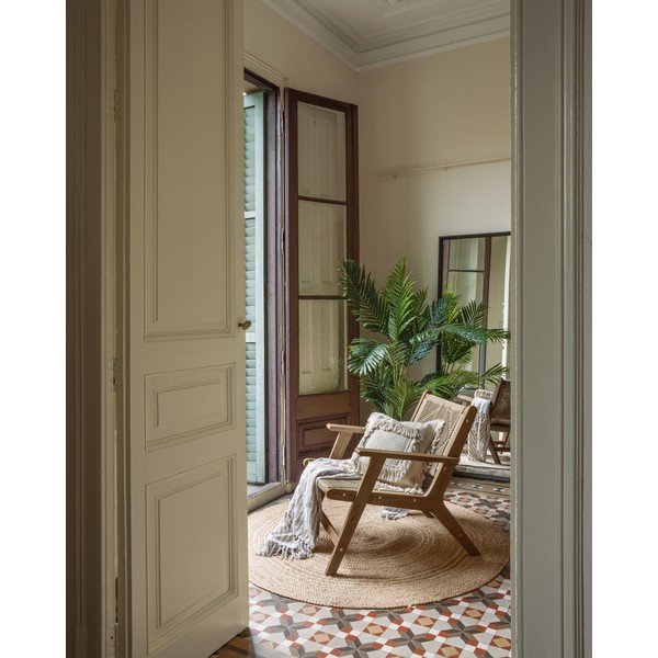 Vrtni zložljiv fotelj iz temnega akacijevega lesa Kave Home Geralda-image-1