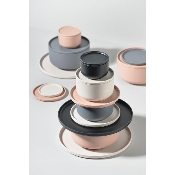 Siva servirna posoda s pokrovom Zone Peili, 500 ml-image-4