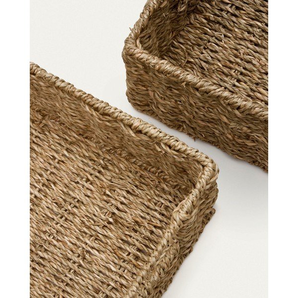 Košare v kompletu 2 ks iz morske trave 36x27x10 cm Tossa – Kave Home-image-3