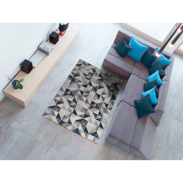 Siva in modra preproga Universal Babek Mini, 80 x 150 cm-image-1