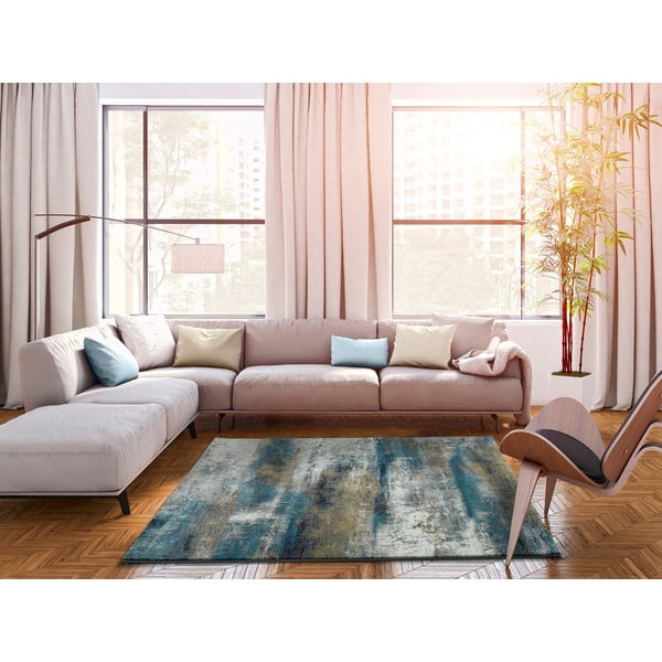 Modra preproga Universal Kalia Abstract, 140 x 200 cm-image-1