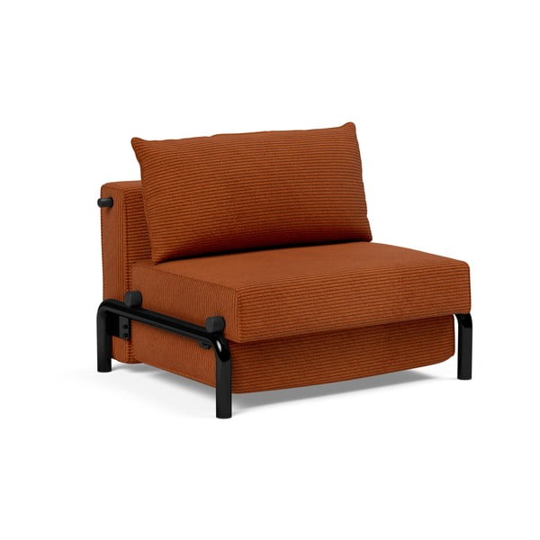 Oranžen raztegljiv fotelj Innovation Ramone
