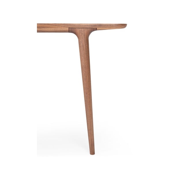 Jedilna miza iz orehovega lesa 90x180 cm Fawn - Gazzda-image-4