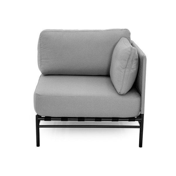 Svetlo siv modul vrtne sedežne garniture (s kotom po izbiri) Dandy – Sit Sit-image-2