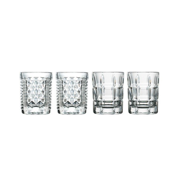 Kozarci v kompletu 4 ks za žganje 40 ml Mix – La Rochére