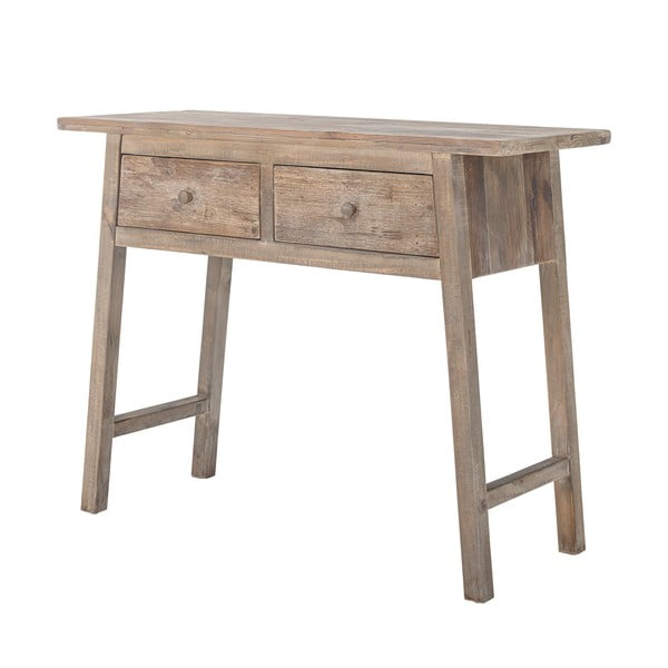 Stranska mizica iz masivnega bora v naravni barvi 40x100 cm Camden – Bloomingville-image-4