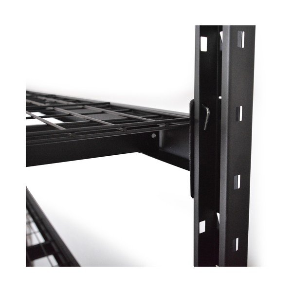 Črn kovinski regal za delavnico 196x183 cm – Rojaplast-image-2