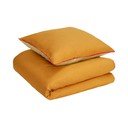 Oranžno-zelena bombažna posteljnina Hübsch Line, 140 x 220 cm