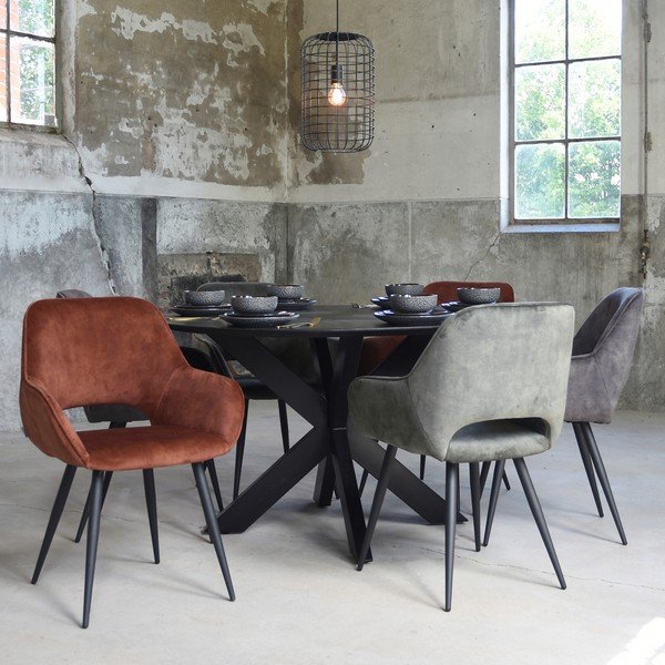 Antracitno sivi jedilni stoli v kompletu 2 ks Fer – LABEL51-image-1