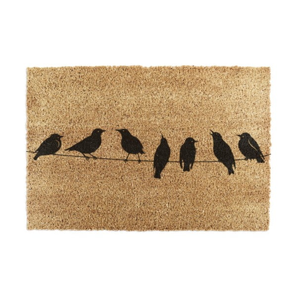 Predpražnik iz kokosovih vlaken 40x60 cm Birds On a Wire – Artsy Doormats