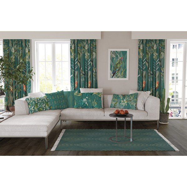 Zelena zavesa Mike & Co. NEW YORK Jungle Birds, 140 x 270 cm-image-1