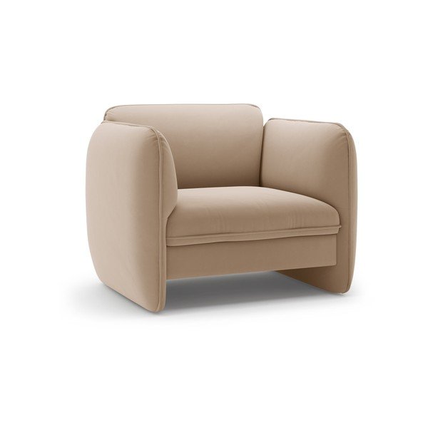 Rjav žameten fotelj Georgia – Micadoni 