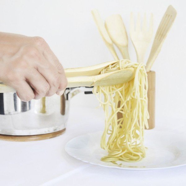 Komplet kuhinjskih pripomočkov iz bambusa-image-1