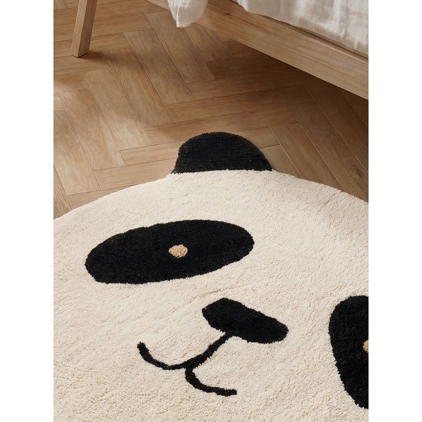 Črna/kremno bela pralna/ročno tkana bombažna otroška preproga 103x120 cm Snuggle Patsy – Hanse Home-image-3