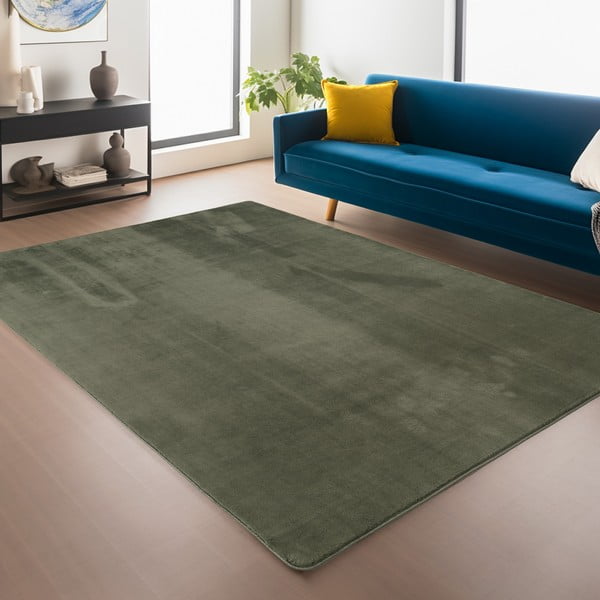 Kaki zelena pralna preproga 60x100 cm Joy 1400 – Ayyildiz Carpets-image-1
