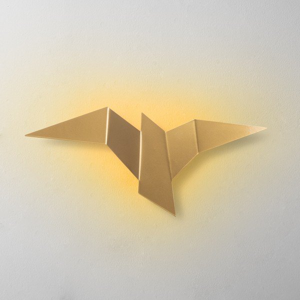 LED stenska svetilka v zlati barvi Pacali – Opviq lights-image-2