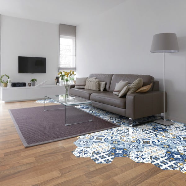 Komplet 10 talnih nalepk Ambiance Hexagons Jelilna, 20 x 18 cm-image-2