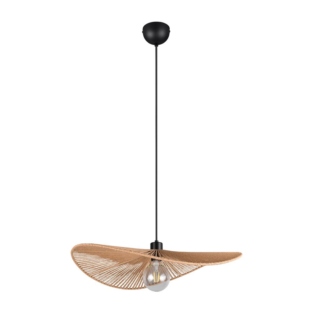 Mat črna viseča svetilka ø 58 cm Laurine