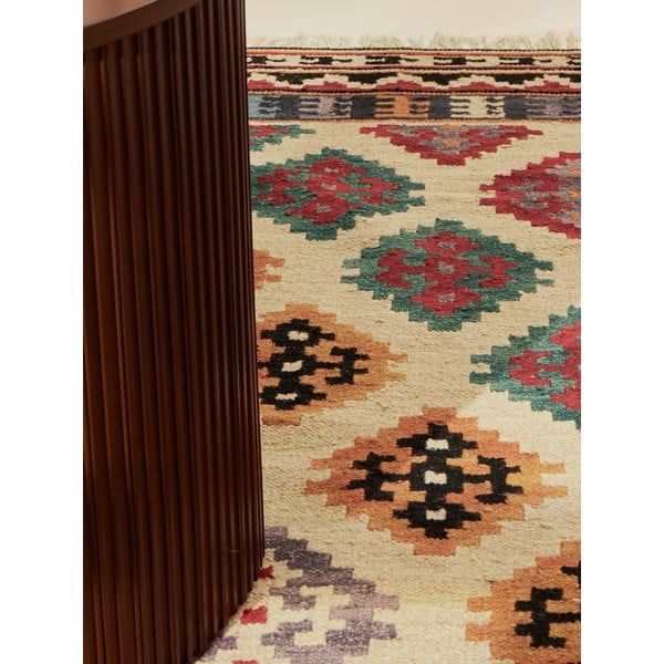 Rdeča obojestranska ročno tkana volnena preproga 200x290 cm Kamal Kian – Nouristan-image-3