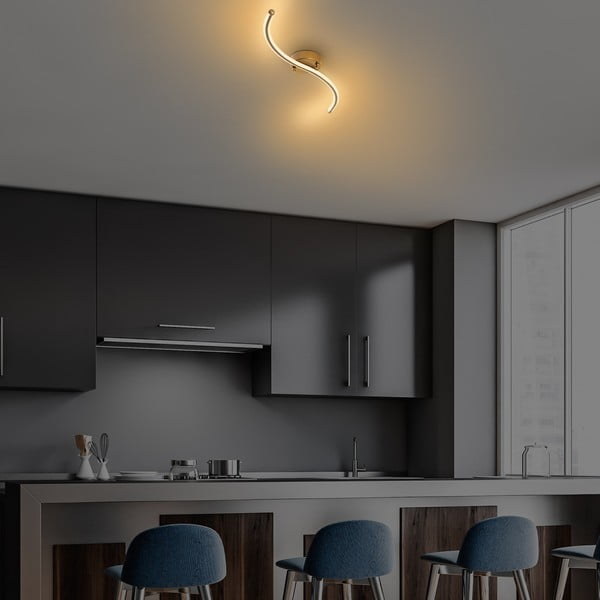 LED stropna svetilka v zlati barvi 10x67 cm Yilan – Opviq lights-image-3