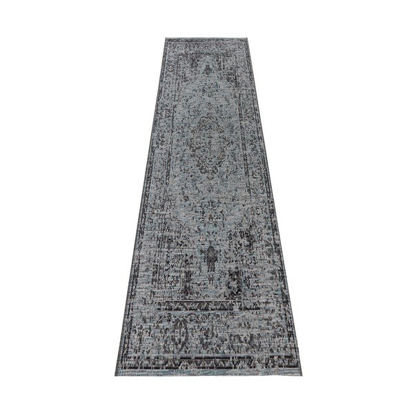 Modra zunanja preproga Elle Decor Curious Cenon, 77 x 200 cm-image-1