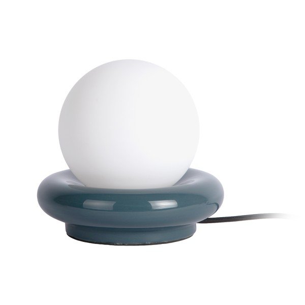 Temno modra keramična namizna svetilka (višina 19 cm) Catania Ring – Leitmotiv