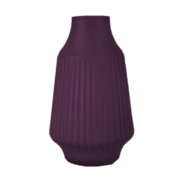 Vaza iz vijoličastega stekla PT LIVING Stripes, ø 16 cm