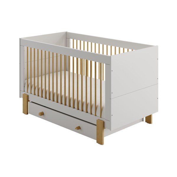 Svetlo siva otroška posteljica 70x140 cm Cube - Pinio-image-4