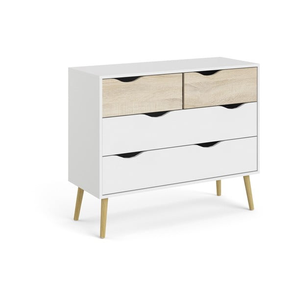 Bela komoda Tvilum Oslo, 99 x 82 cm-image-3