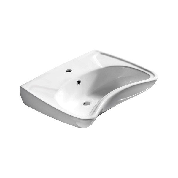 Bel keramičen umivalnik 59x45,5 cm Handicap – Sapho