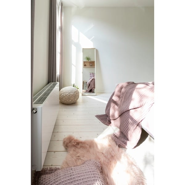 Rožnat bombažen okrasni vzglavnik Tiseco Home Studio Waffle, 45 x 45 cm-image-1