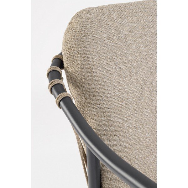 Svetlo rjav kovinski vrtni stol Edvige – Bizzotto-image-1