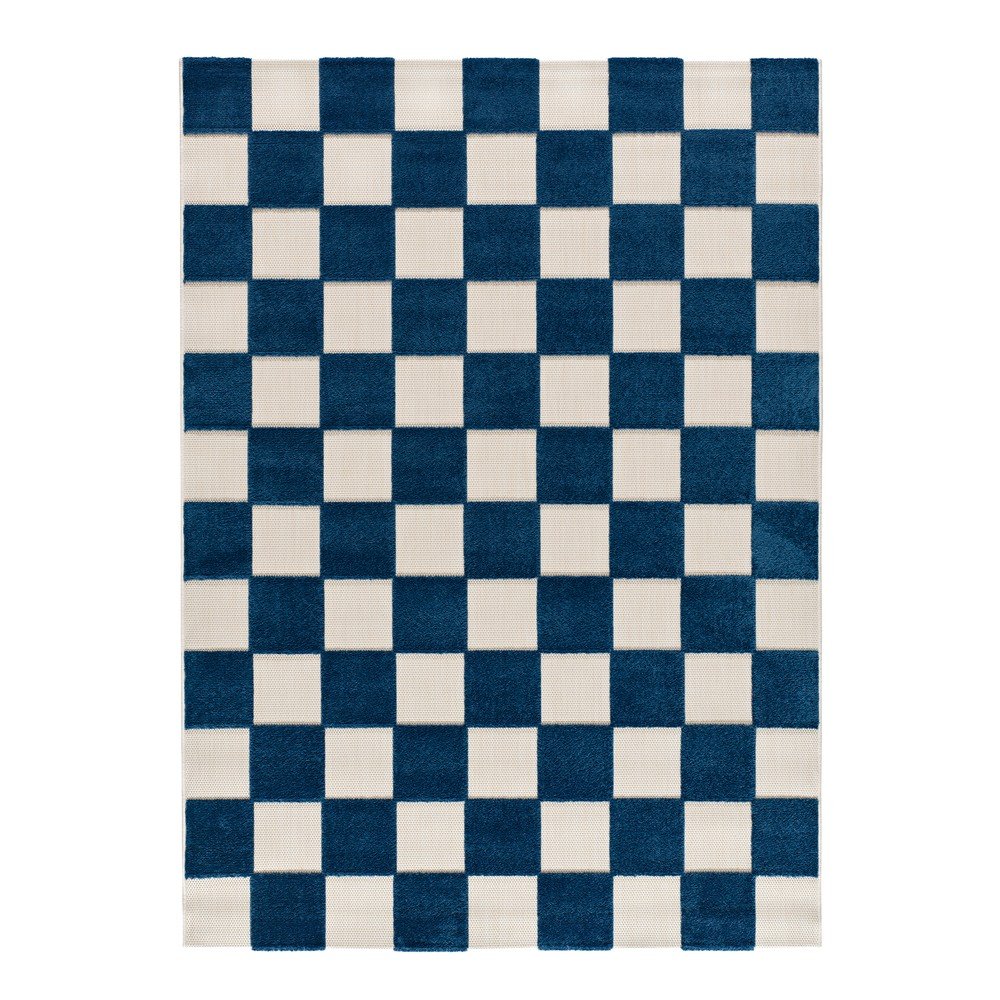 Modra/kremno bela notranja in zunanja preproga 160x230 cm Cuadros