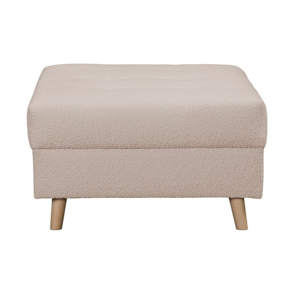 Bež tabure iz tkanine bouclé Ariella – Ropez-image-3