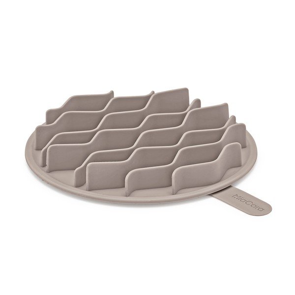 Silikonska podloga za posodo za počasno hranjenje za pse ø 18 cm Lento Greige M/L – MiaCara