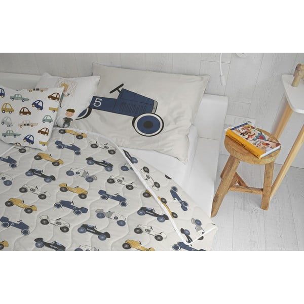 Komplet prešite odeje in prevleke za vzglavnik iz bombažnega satena 140x200 cm - Butter Kings-image-1