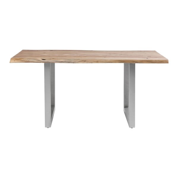 Jedilna miza z zgornjim delom iz akacijevega lesa Kare Design Nature, 160 x 80 cm