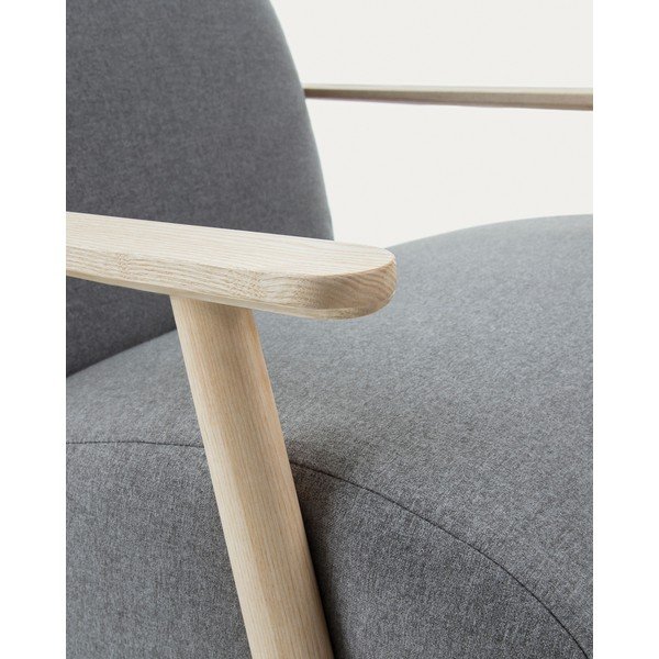 Siv fotelj Meghan – Kave Home-image-1