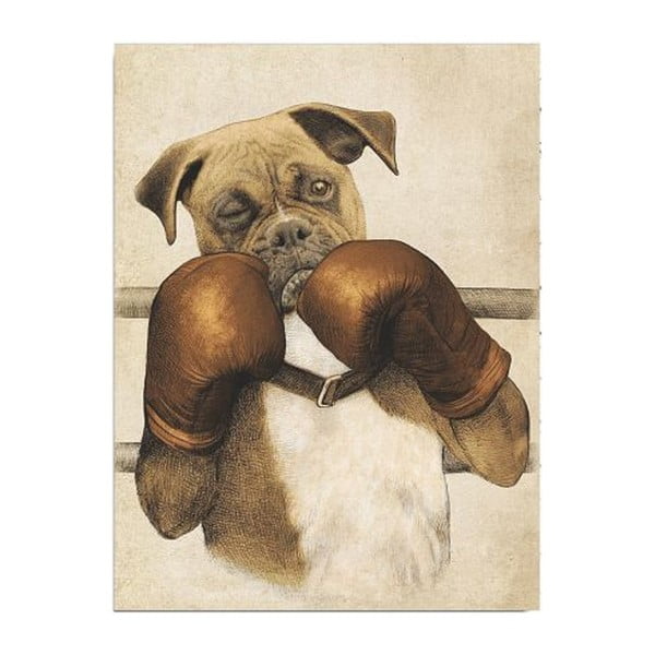 Stenska slika na platnu Boxer, 30 x 40 cm