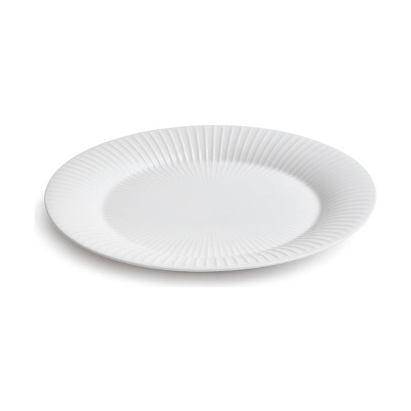 Bel porcelanast krožnik Kähler Design Hammershoi, ⌀ 28 cm