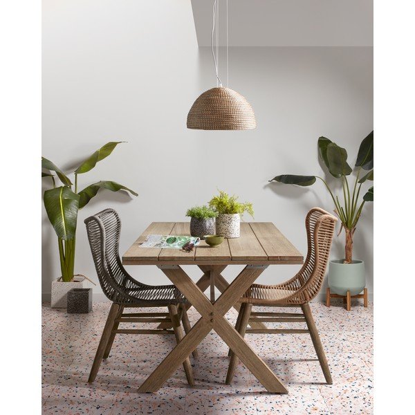 Komplet 2 sivih cvetličnih loncev Kave Home-image-3