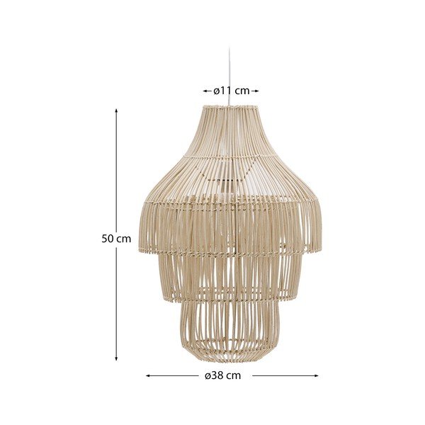 Senčilo iz ratana v naravni barvi ø 38 cm Janoa – Kave Home-image-4