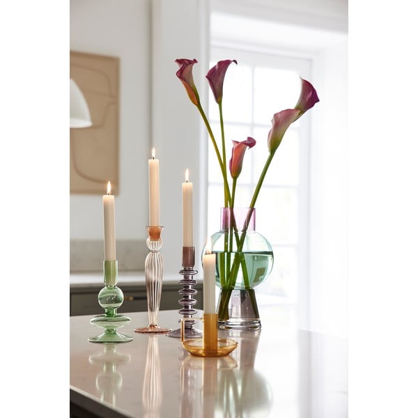 Roza stekleni svečnik Bahne & CO-image-4