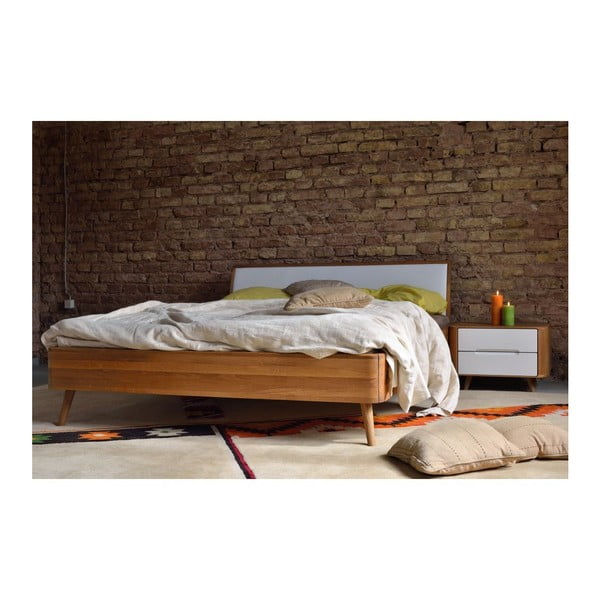 Postelja iz hrastovega lesa Gazzda Ena, 160 x 200 cm-image-4