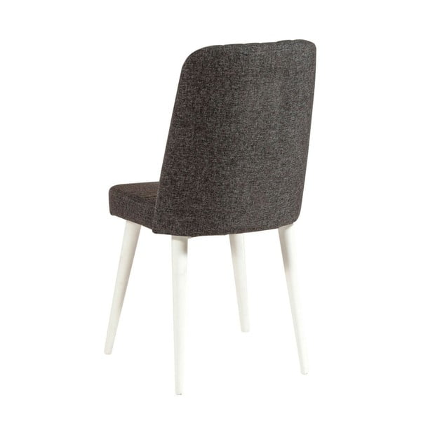 Antracitno siv žameten jedilni stol Stormi Sandalye – Kalune Design-image-1