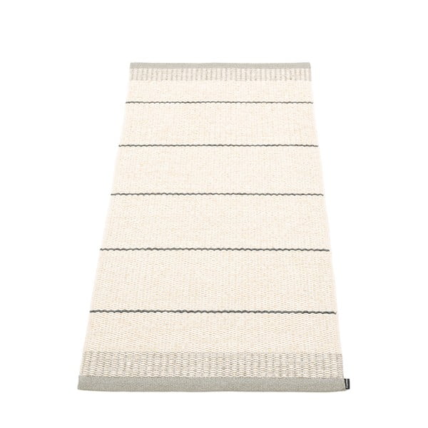 Svetlo siva/kremno bela notranja in zunanja preproga 60x125 cm Belle Warm Grey – Pappelina