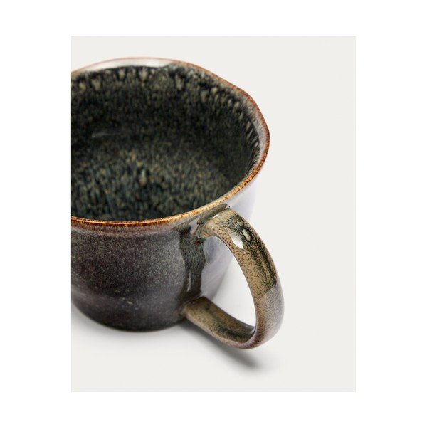 Siva keramična skodelica Coval – Kave Home-image-3