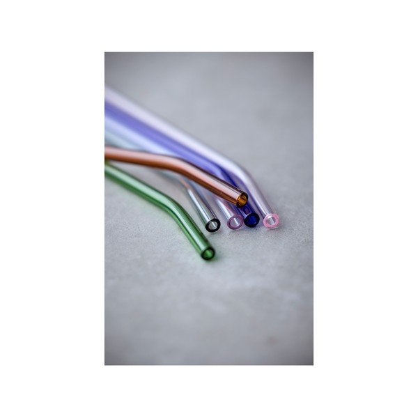 Steklene slamice v kompletu 4 ks s čistilno krtačko – Lyngby Glas-image-3