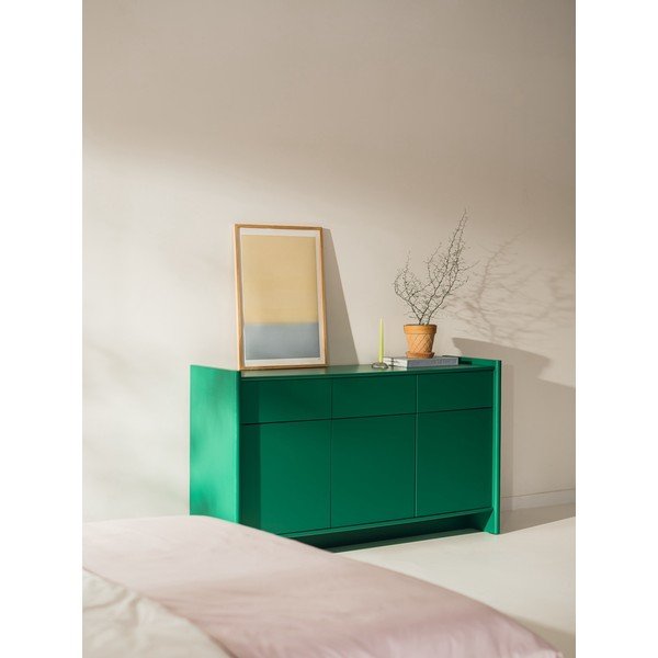 Zelena komoda 160x91x46 cm Rali – noo.ma-image-1