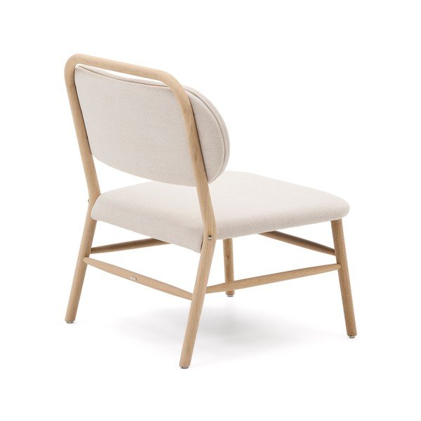 Bež fotelj iz šenilje Helda – Kave Home-image-4